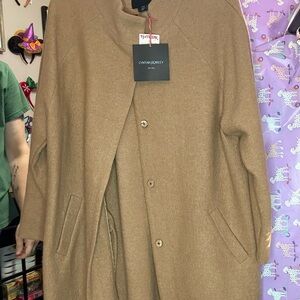 Cynthia Rowley Cream Wool Coat